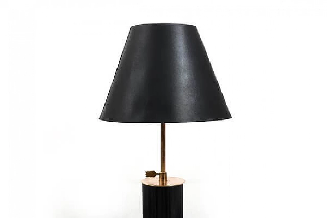 Lampada da tavolo danese in bachelite e ottone, anni '30 3