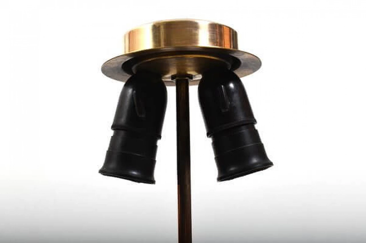 Lampada da tavolo danese in bachelite e ottone, anni '30 10