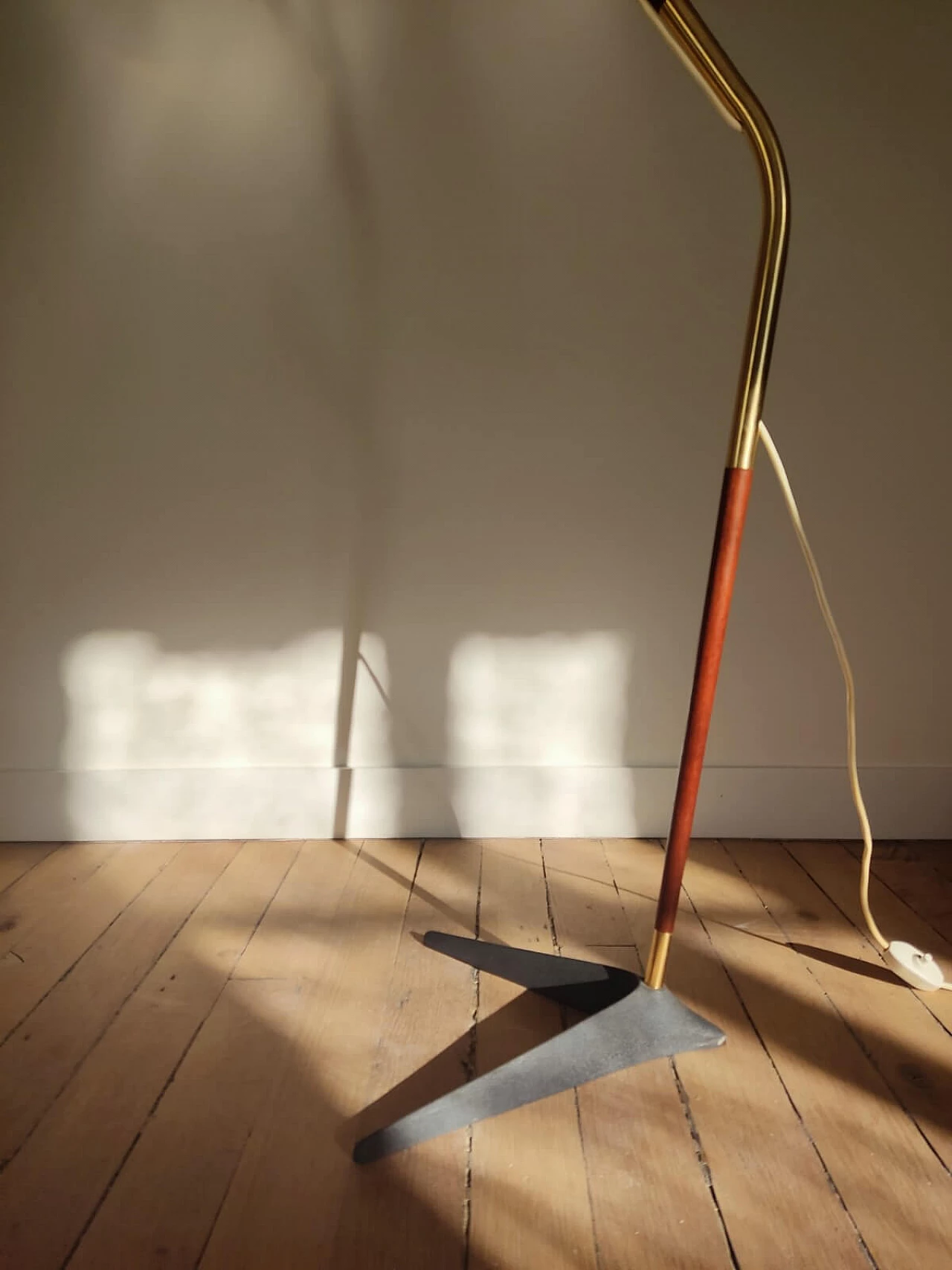 Fishing rod floor lamp by Svend Aage Holm Sorensen, 1950s 2