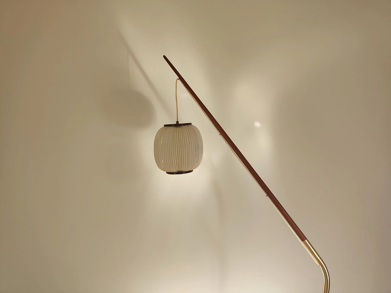 Fishing rod floor lamp by Svend Aage Holm Sorensen, 1950s 4