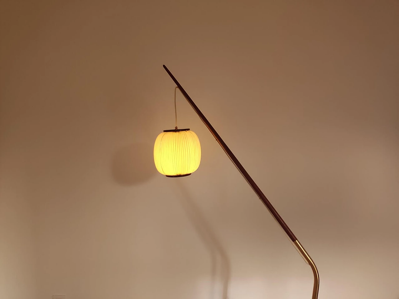 Fishing rod floor lamp by Svend Aage Holm Sorensen, 1950s 5