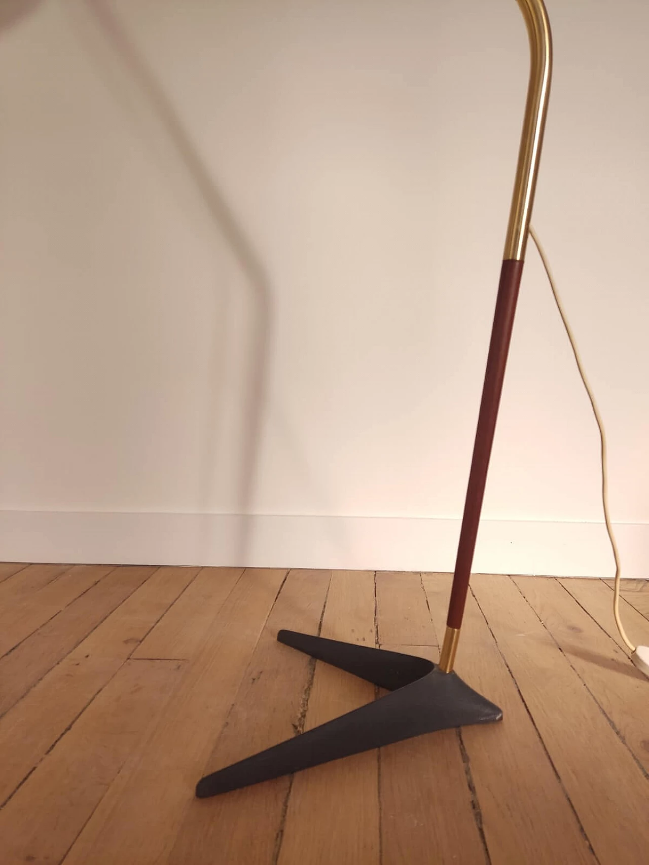 Fishing rod floor lamp by Svend Aage Holm Sorensen, 1950s 8