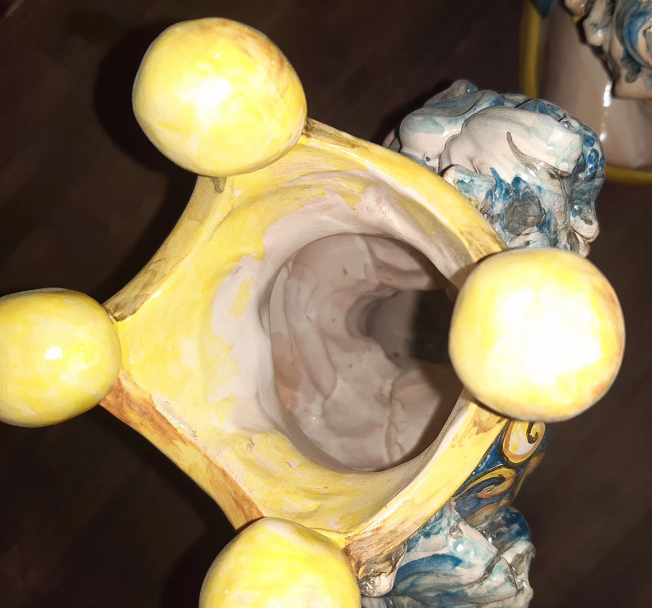 Pair of painted ceramic half-bust Moor's Heads 3