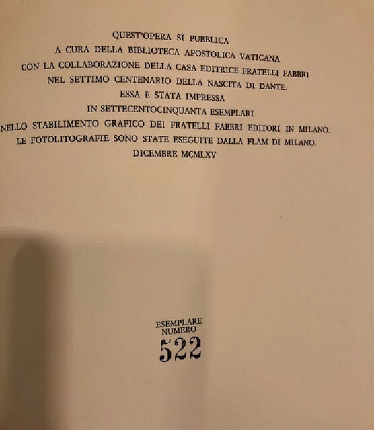 Riproduzione de Il Dante Urbinate della Biblioteca Vaticana 3