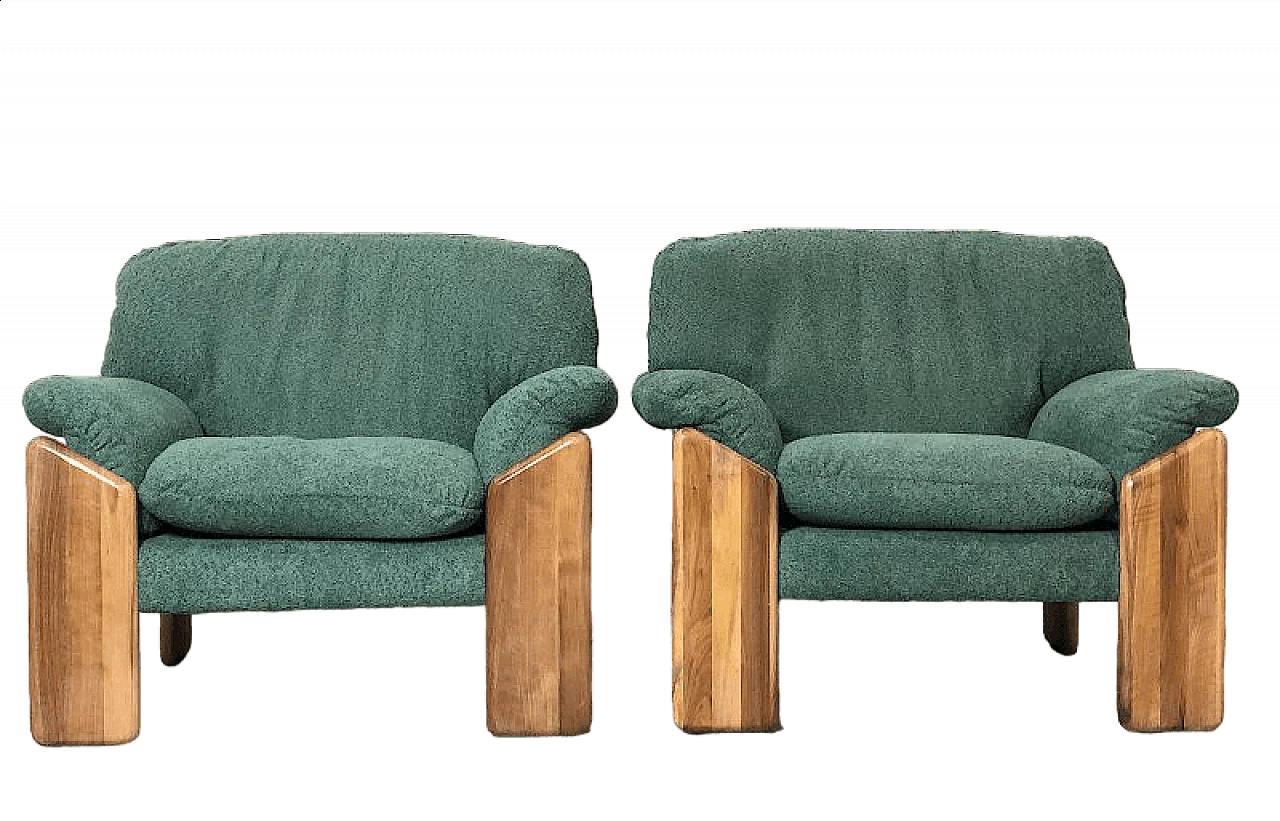 Pair of Sapporo armchairs by Mario Marenco for MobilGirgi, 1970s 17