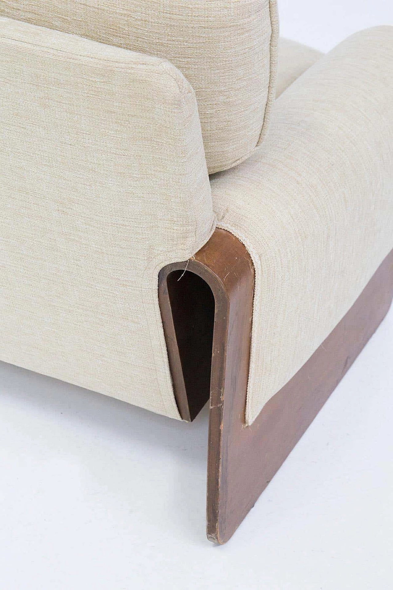 Tiffany sofa in wood and fabric by Ferdinando Buzzi for Brunati, 1970s 3