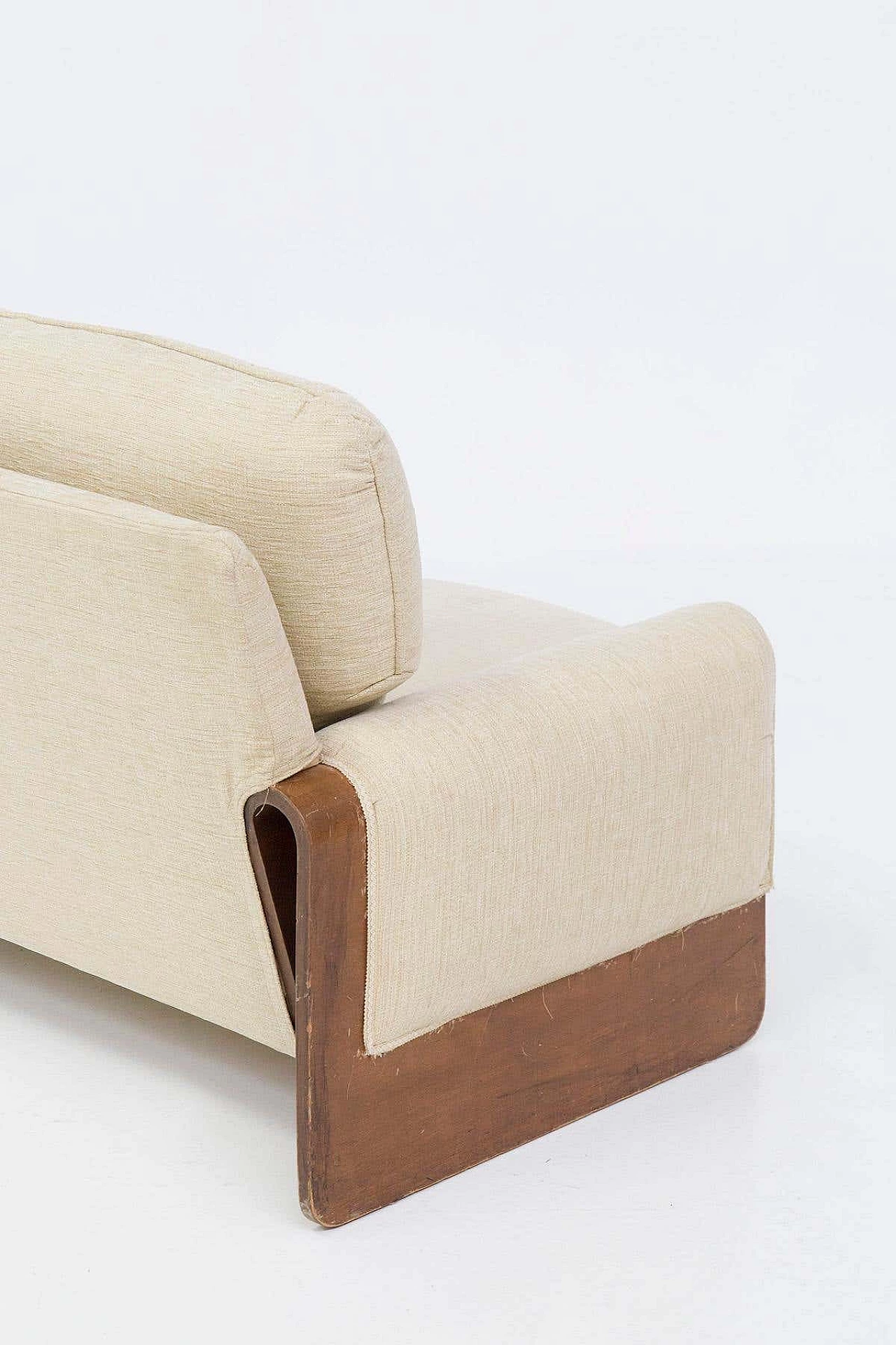 Tiffany sofa in wood and fabric by Ferdinando Buzzi for Brunati, 1970s 5