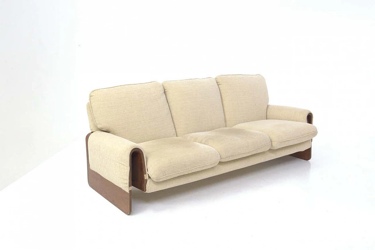Tiffany sofa in wood and fabric by Ferdinando Buzzi for Brunati, 1970s 8
