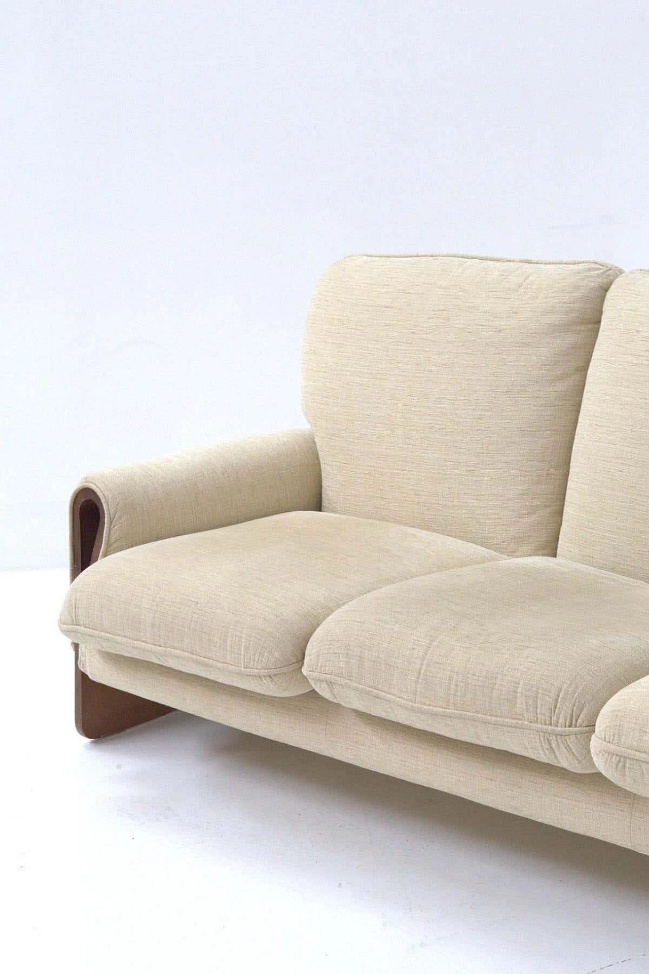 Tiffany sofa in wood and fabric by Ferdinando Buzzi for Brunati, 1970s 10