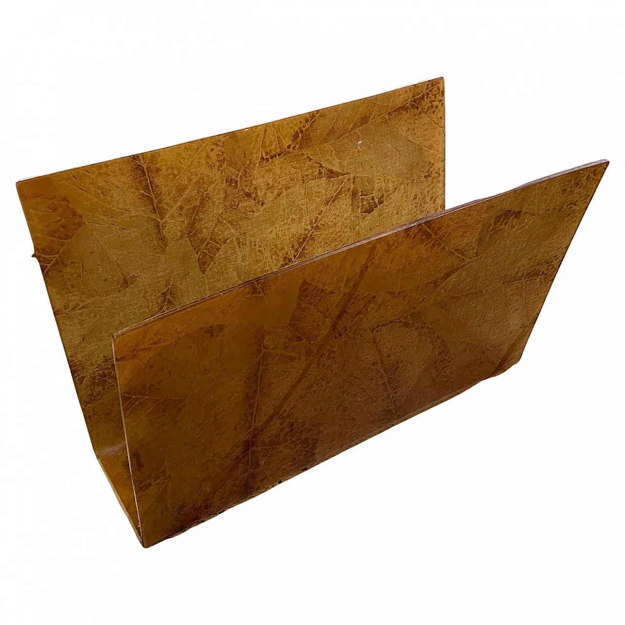 Pair of lucite magazine racks in the style of Tommaso Barbi, 1980s 2