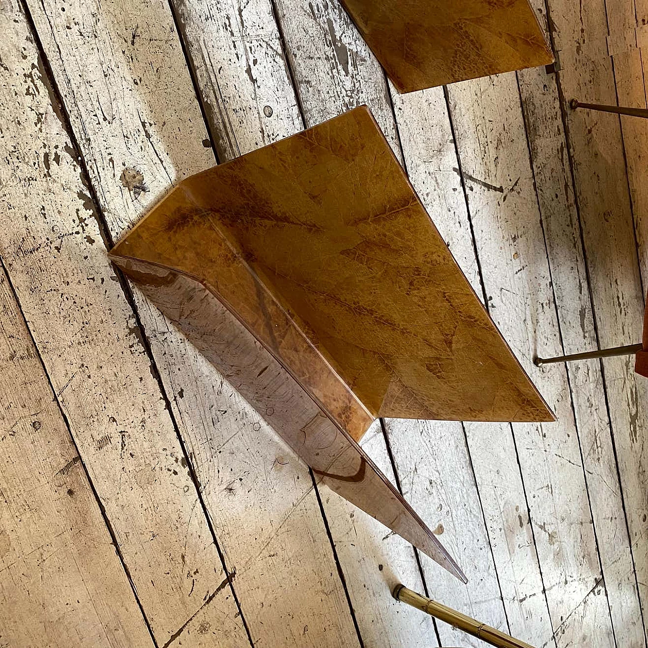 Pair of lucite magazine racks in the style of Tommaso Barbi, 1980s 12