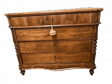 Louis Philippe solid walnut dresser, mid-19th century