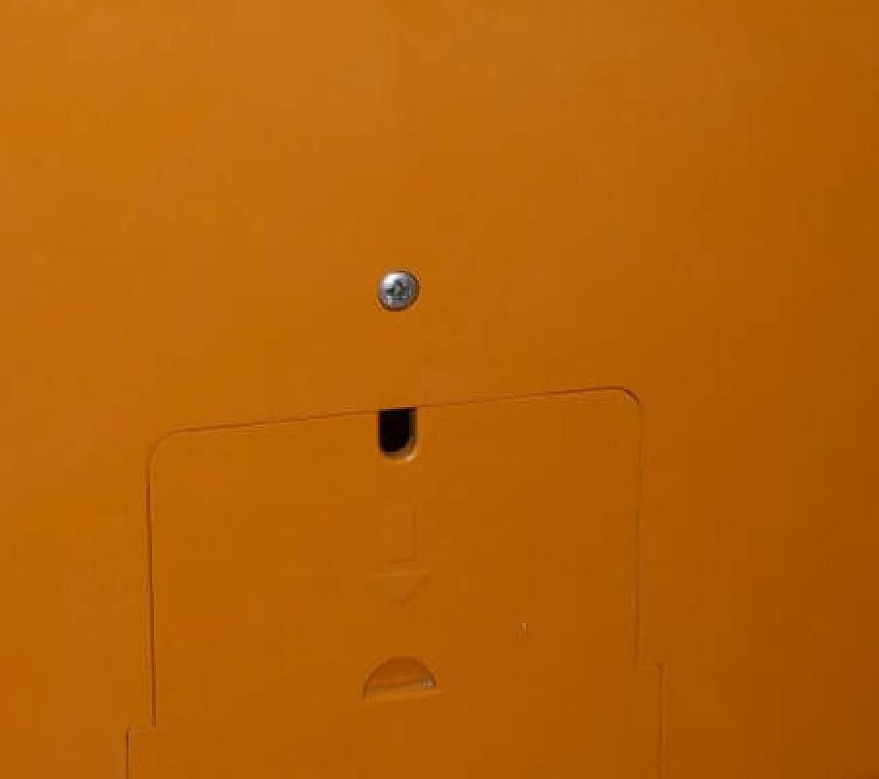 Orange and black plastic portable radio by CGE, 1970s 14