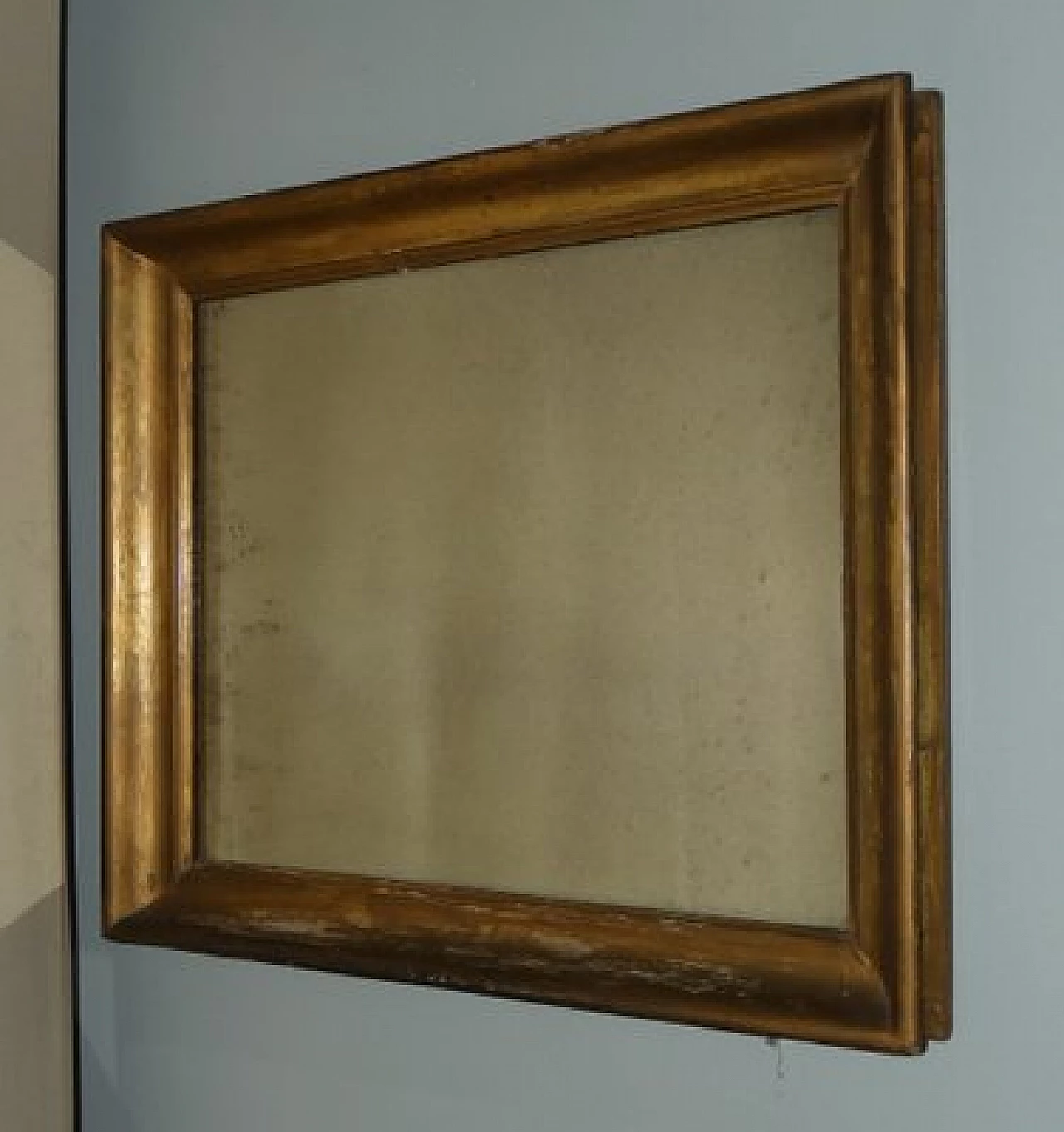 Rectangular mirror with gilded wood frame, 19th century 2