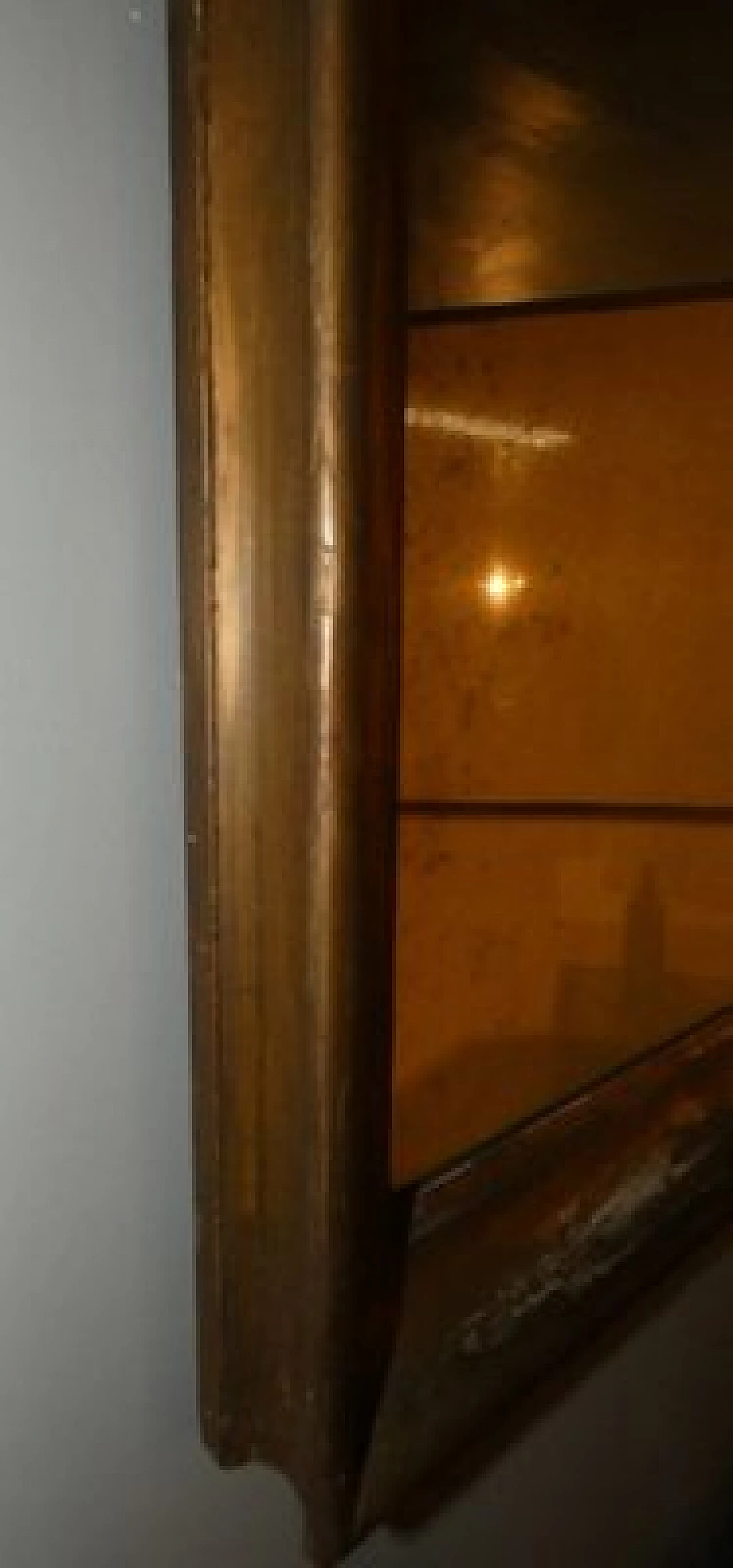 Rectangular mirror with gilded wood frame, 19th century 4