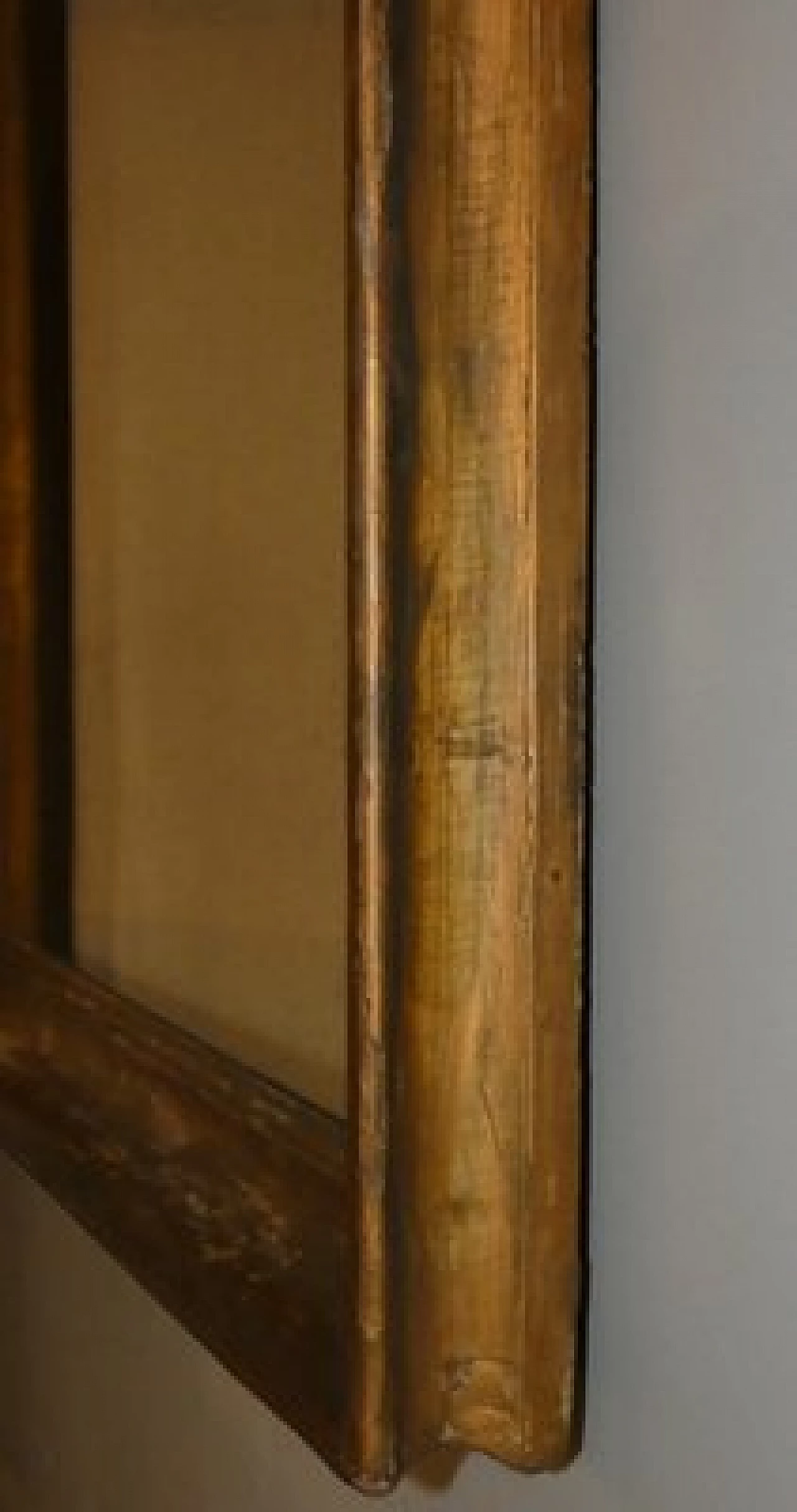 Rectangular mirror with gilded wood frame, 19th century 6