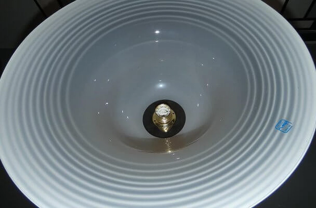 Murano glass and steel lamp by De Majo, 1970s 7