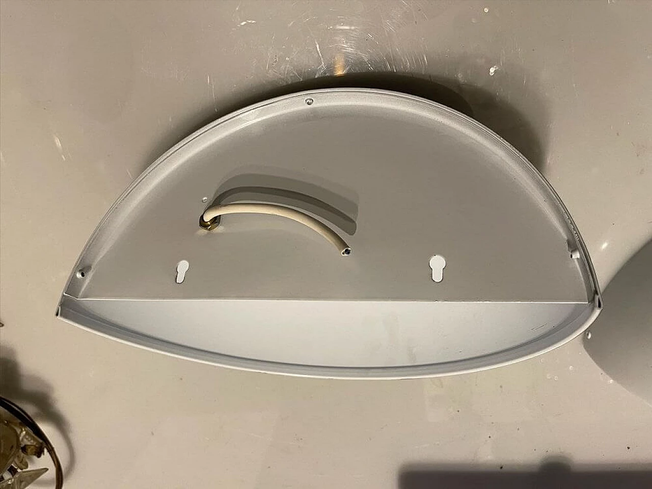 Pair of black metal wall lamps by Zonca, 1980s 2