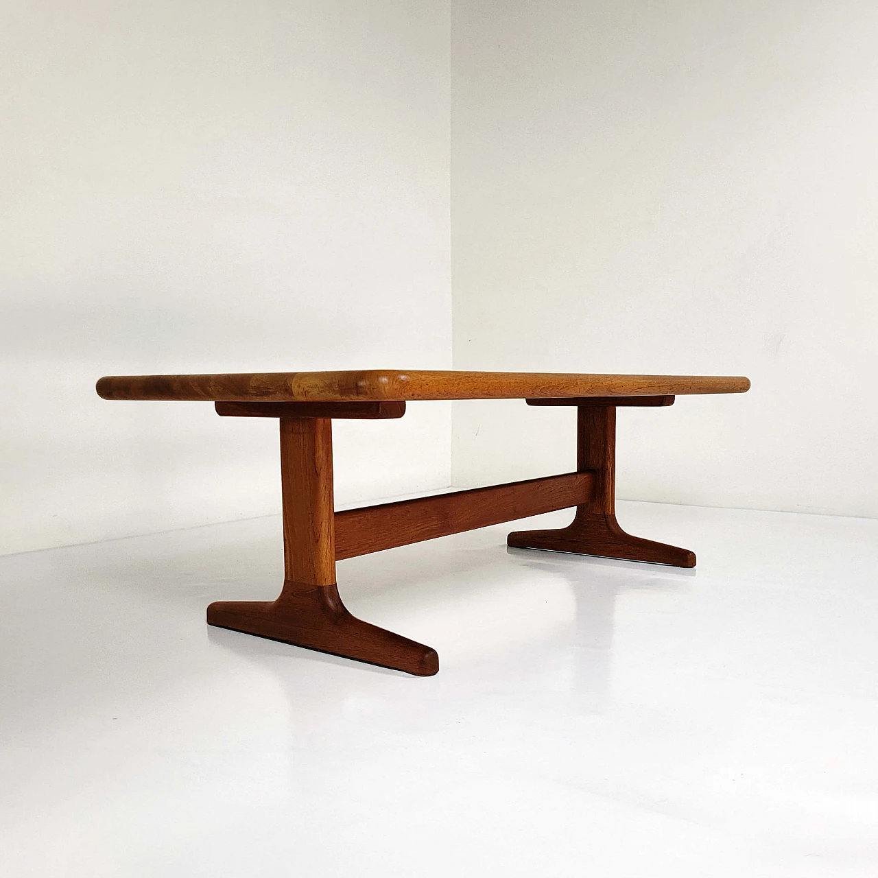 Solid teak coffee table by Glostrup Møbelfabrik, 1960s 1
