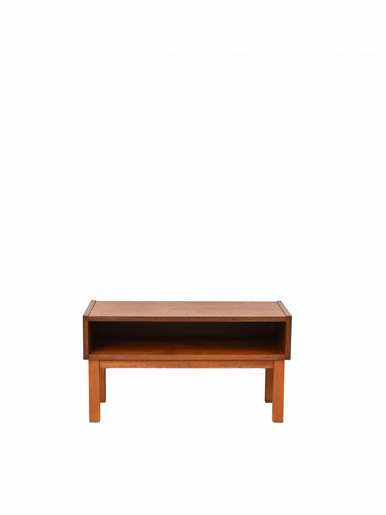 Tavolino in legno porta TV, anni '60 9