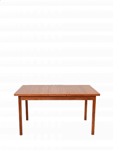 Scandinavian extending teak table, 1960s