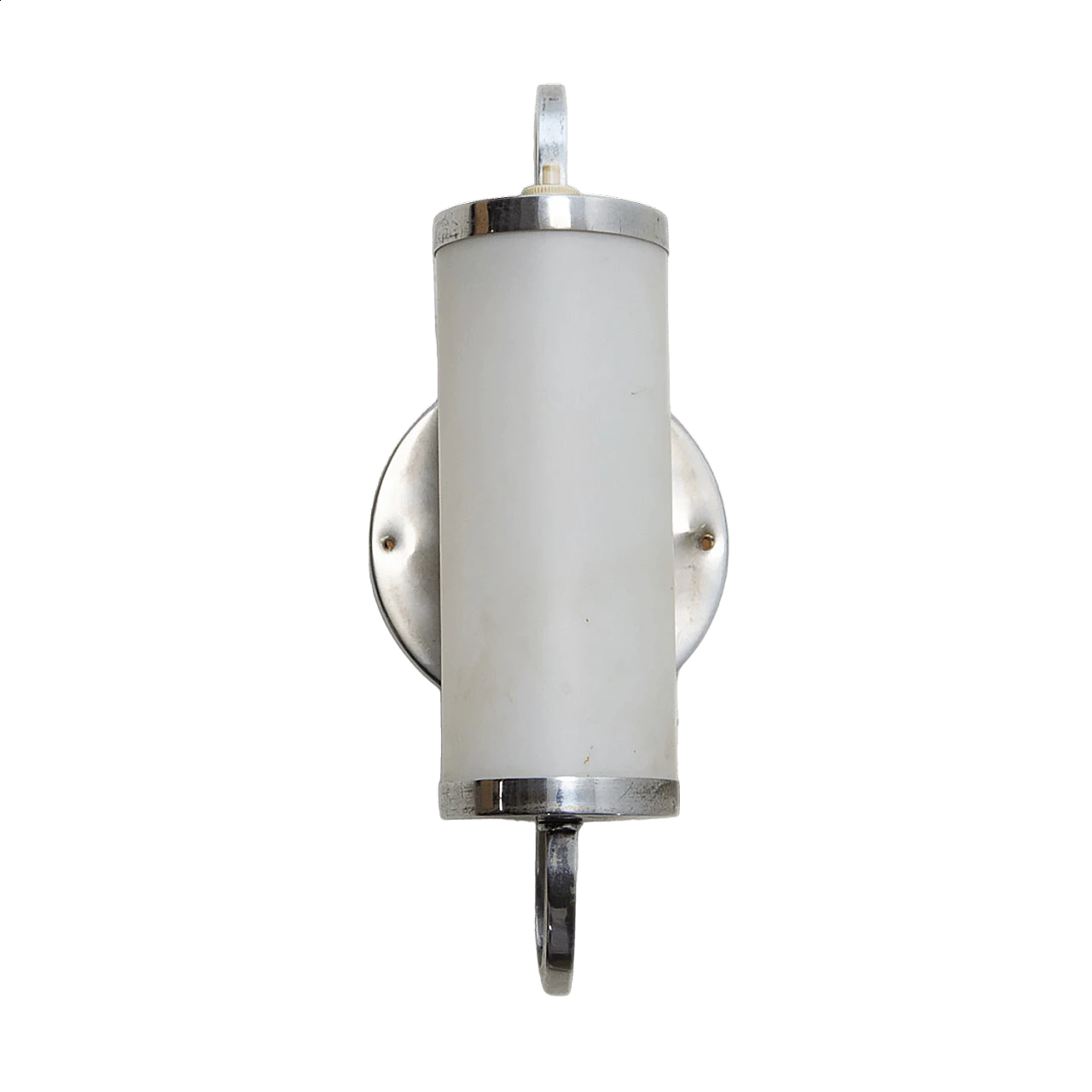 Glass and chromed metal wall light, 1930s 17