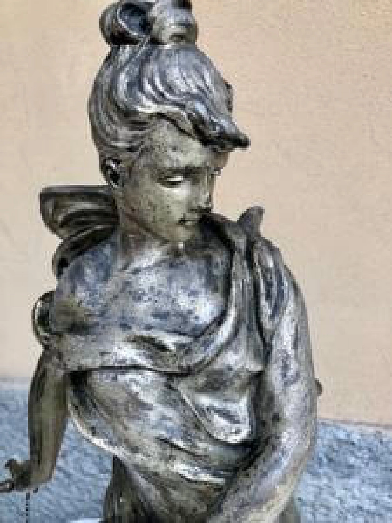 Tairo Paris, cast metal statue, 19th century 2