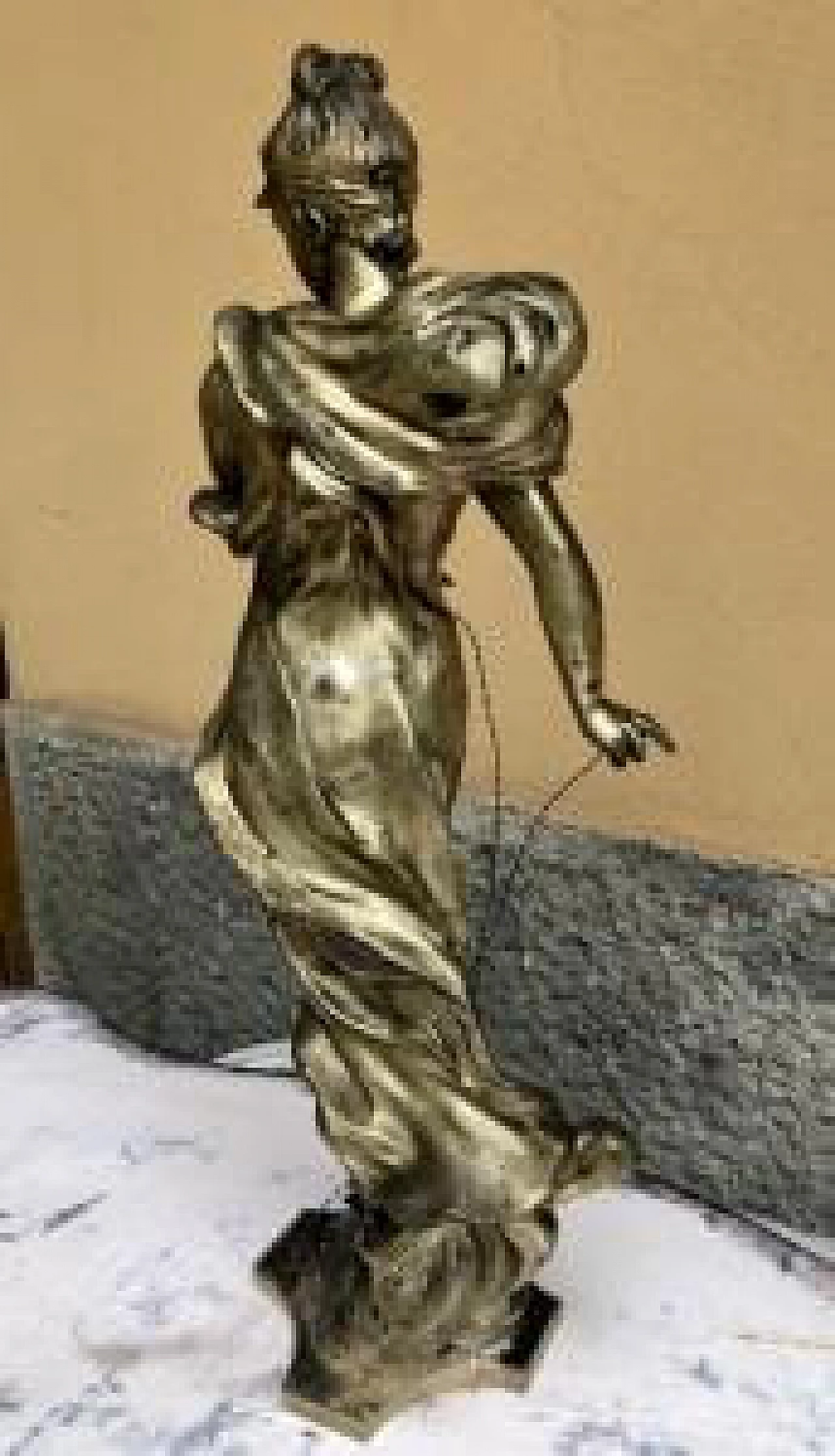 Tairo Paris, cast metal statue, 19th century 3