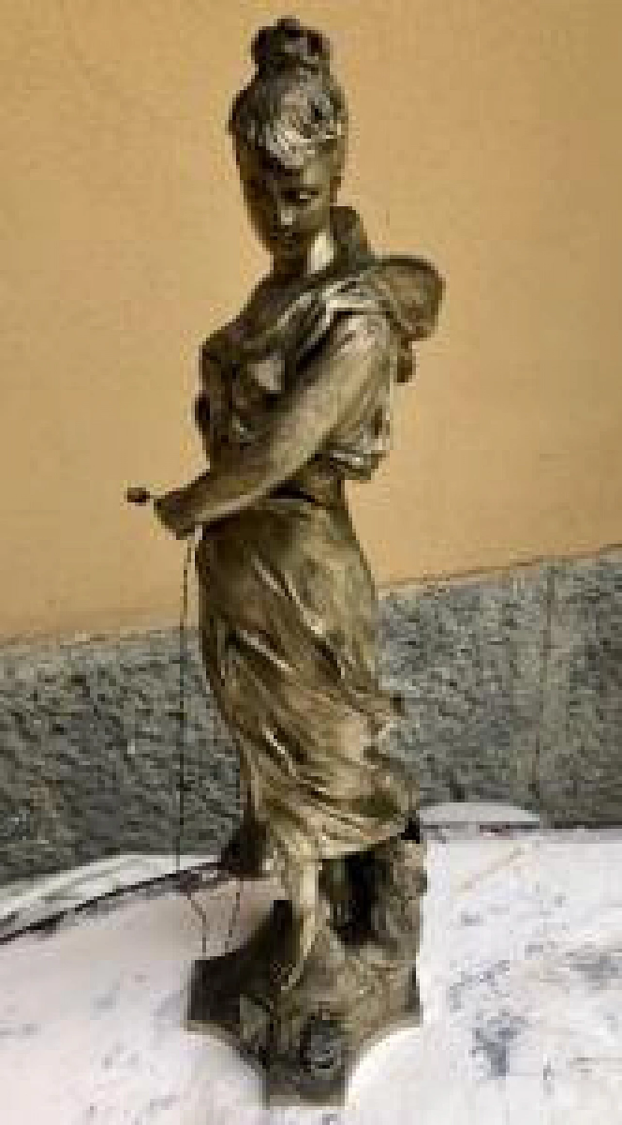 Tairo Paris, cast metal statue, 19th century 6