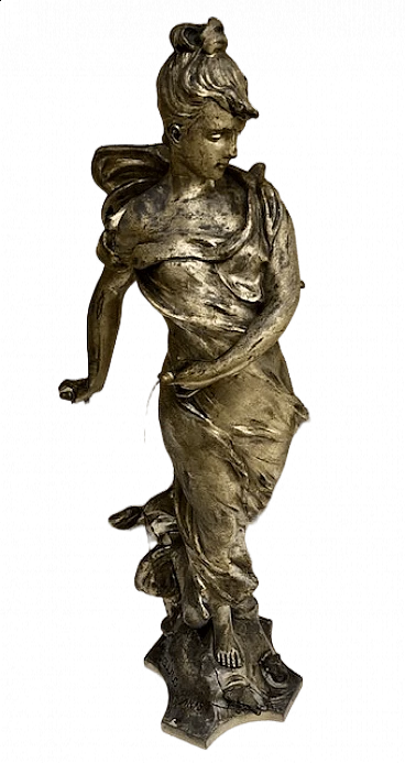 Tairo Paris, cast metal statue, 19th century