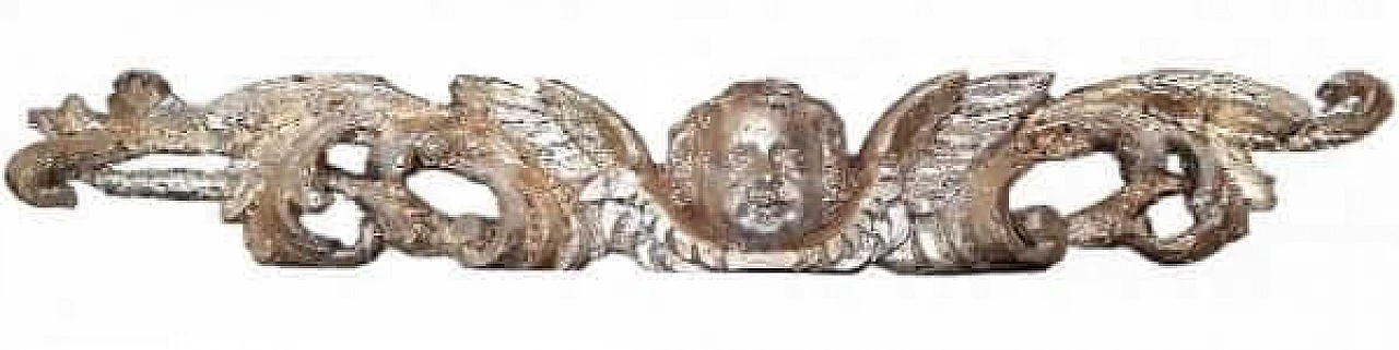 Gilded wood frieze with cherub, 16th century 13