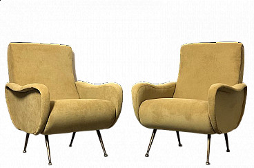 Pair of Lady armchairs by Marzo Zanuso, 1950s
