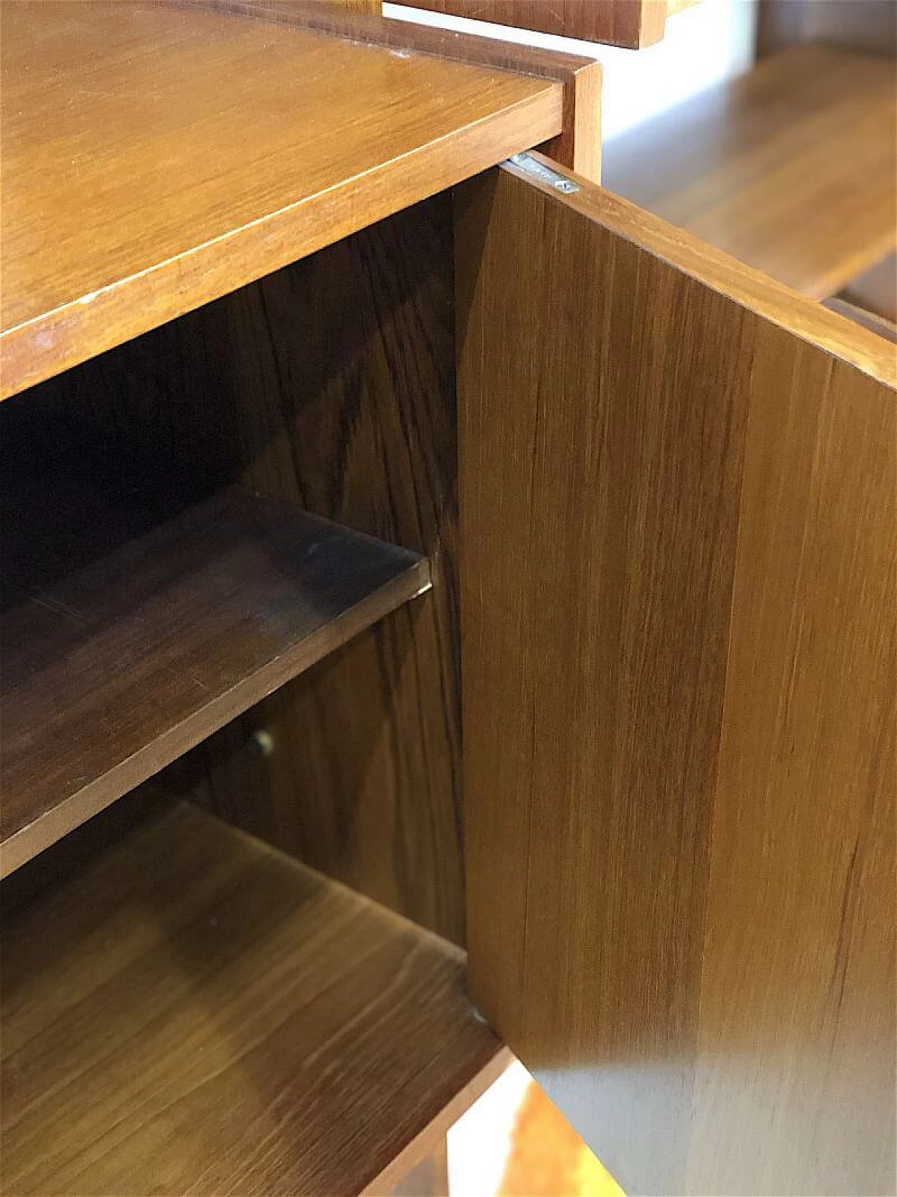 Libreria in teak a 3 campate di Vittorio Dassi, anni '60 8