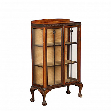 Chippendale style mahogany glass cabinet, early 20th century