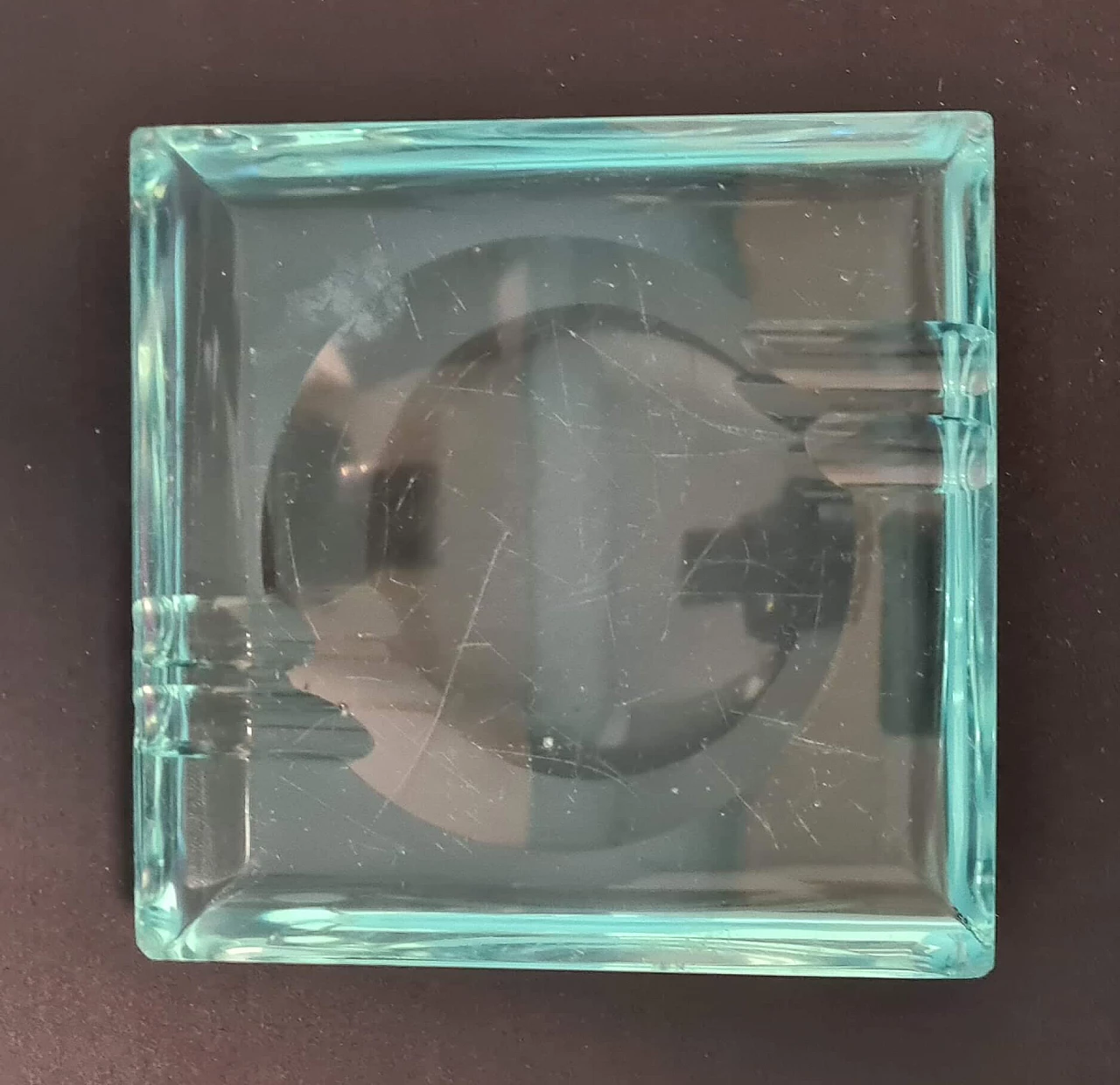 Square glass ashtray by Fontana Arte, 1950s 3