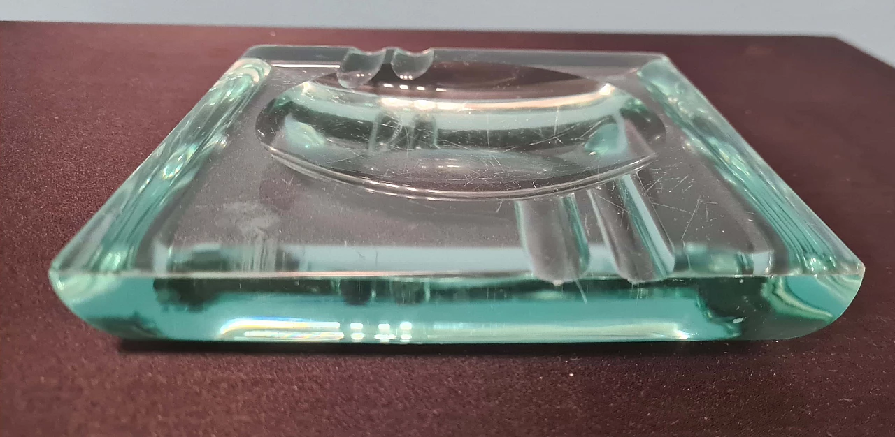 Square glass ashtray by Fontana Arte, 1950s 6