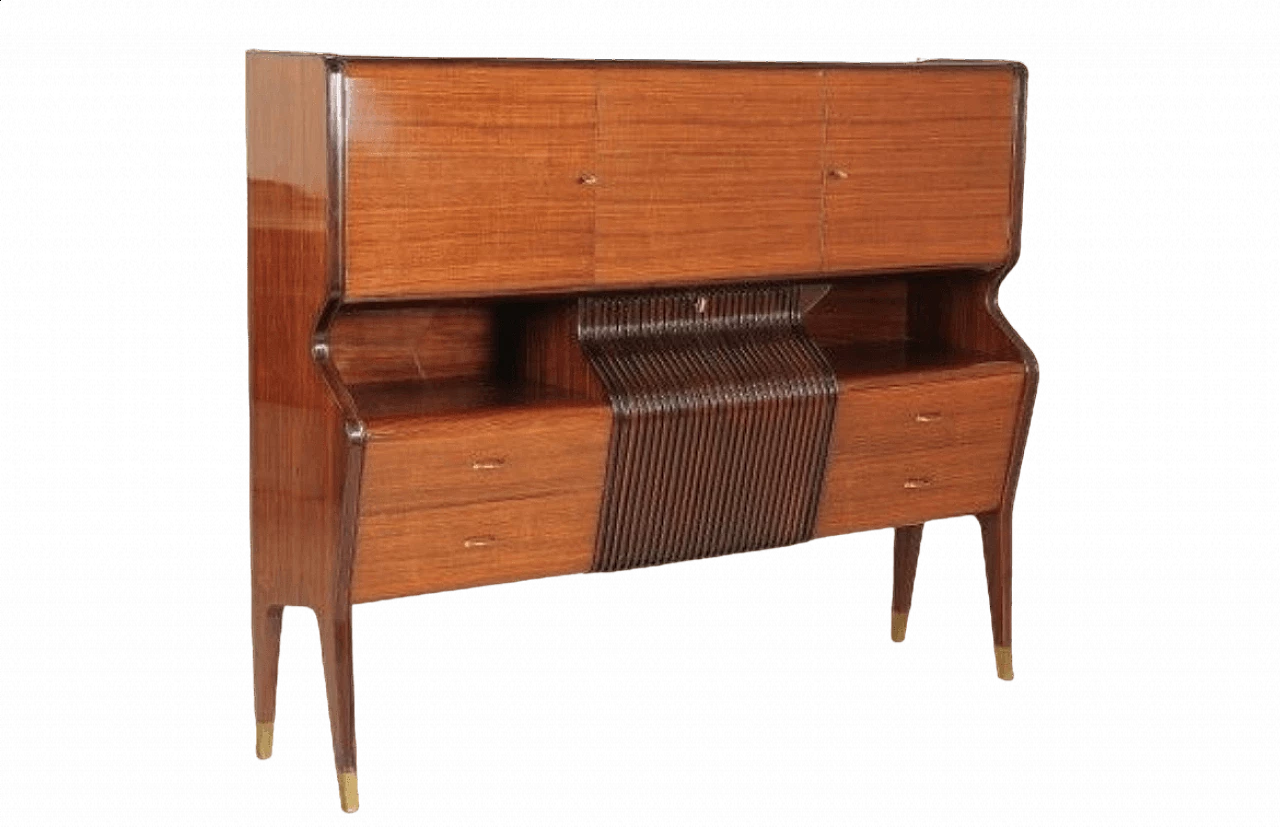 Wooden bar cabinet by Osvaldo Borsani, 1950s 7
