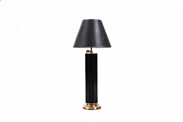 Danish bakelite and brass table lamp, 1930s