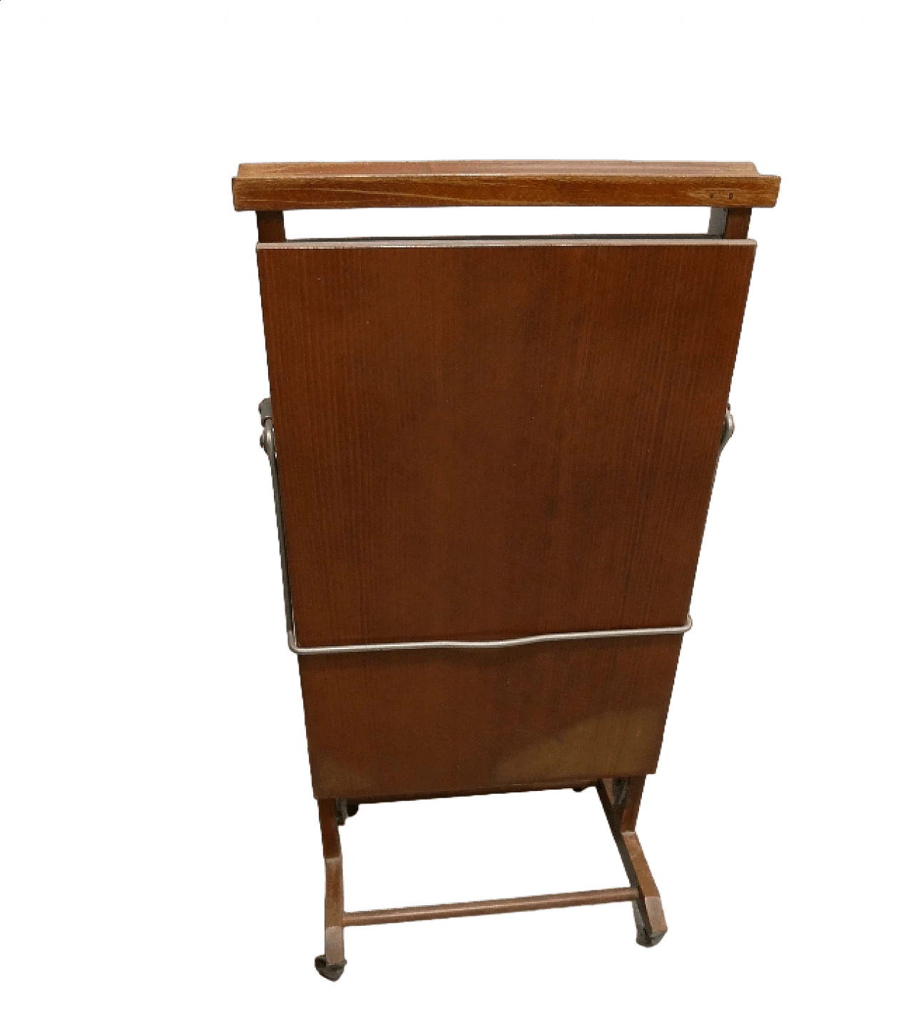 Wooden valet with trouser press, 1970s 10