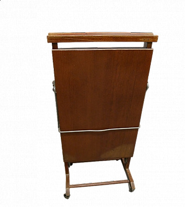 Wooden valet with trouser press, 1970s