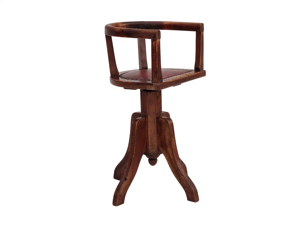 Art Deco ash swivel stool, 1930s 22