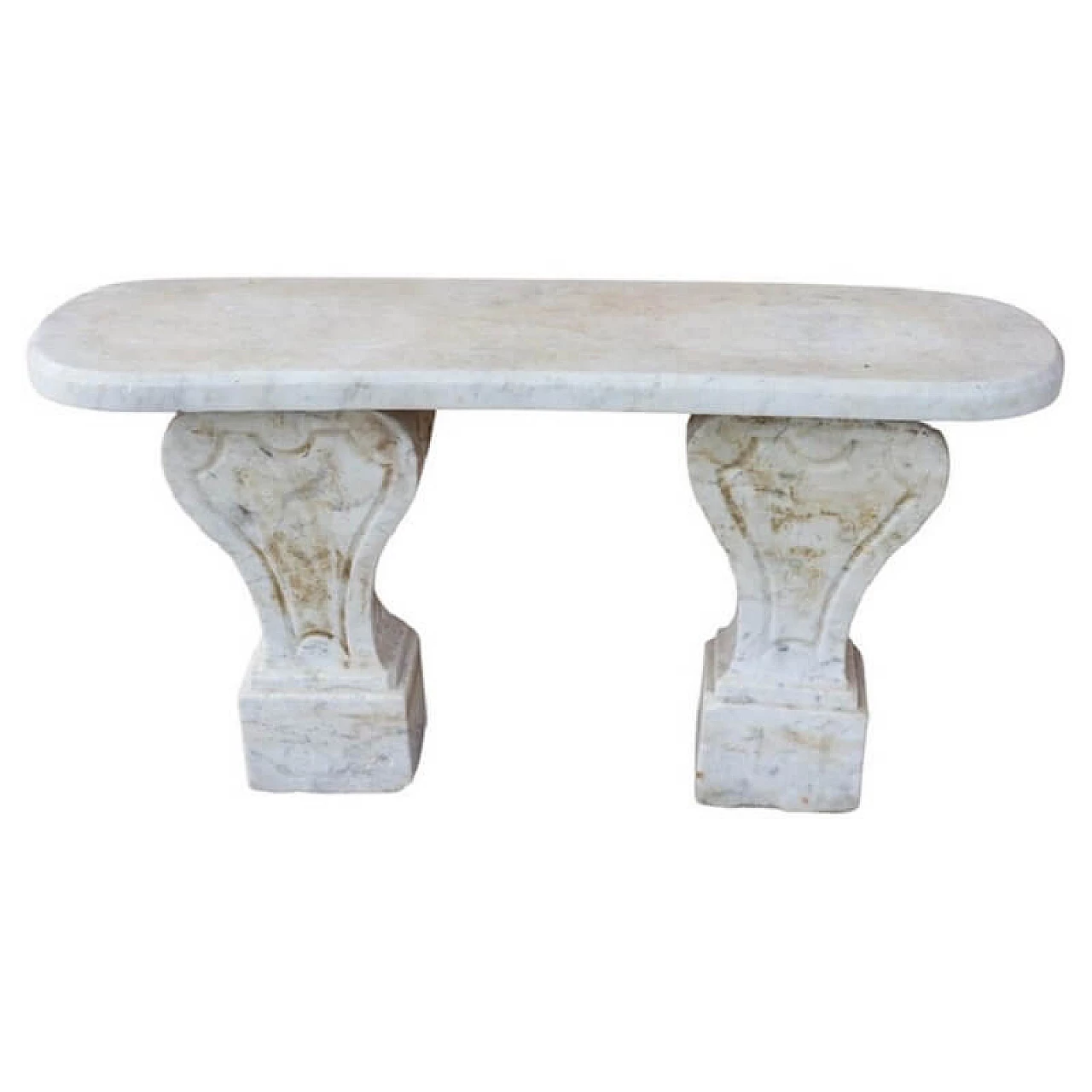 Carrara marble bench, second half of the 19th century 1