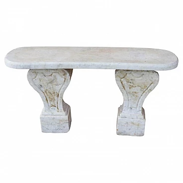 Carrara marble bench, second half of the 19th century