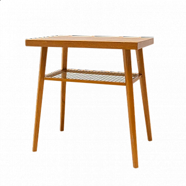 Tavolino in quercia per Drevopodnik Holesov, anni '70