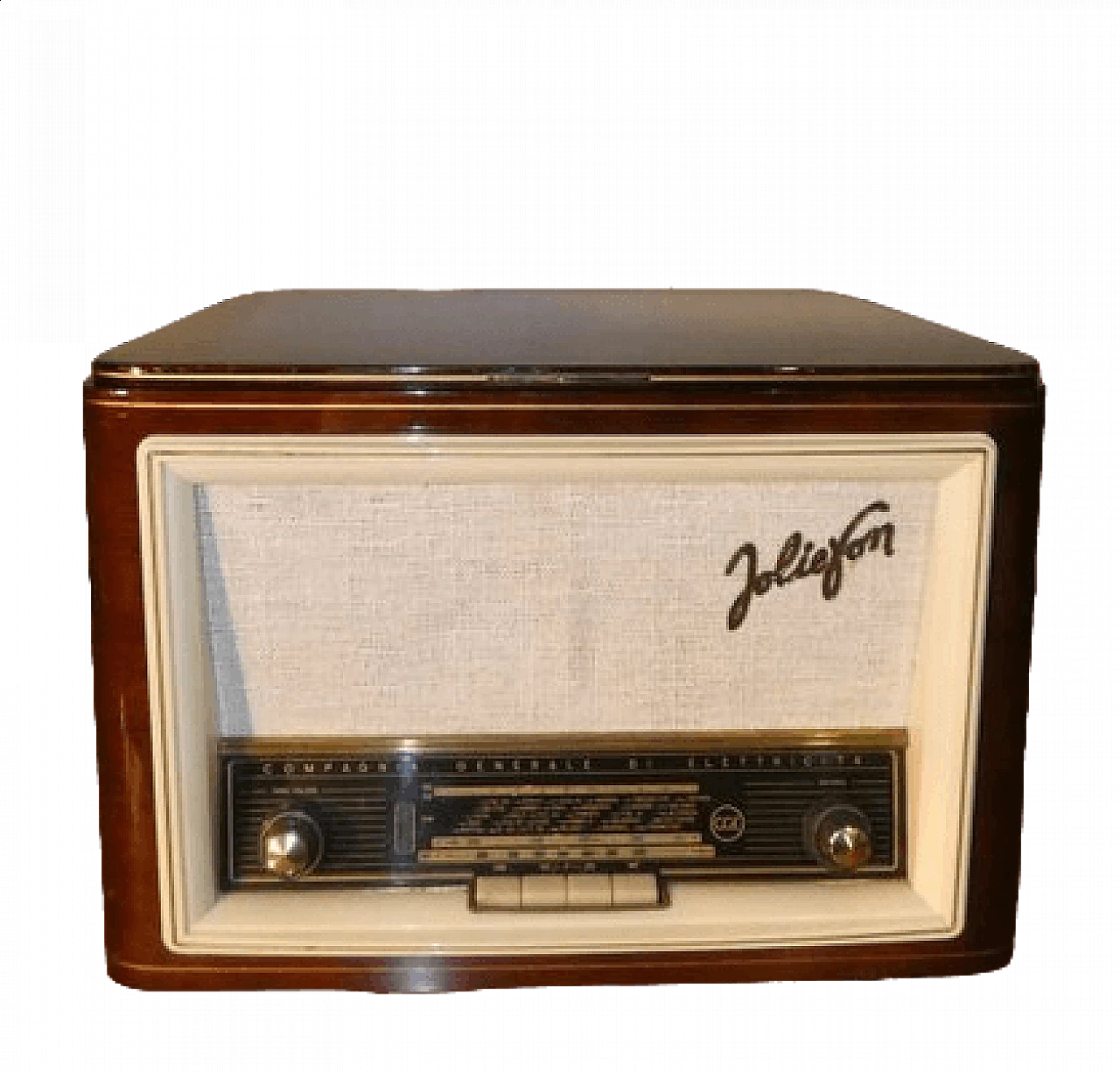 Wood Joliefon RFS 6597 turntable radio by CGE, 1950s 17