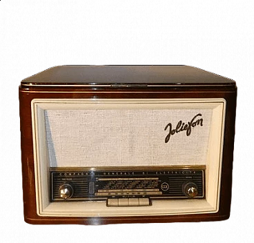 Wood Joliefon RFS 6597 turntable radio by CGE, 1950s
