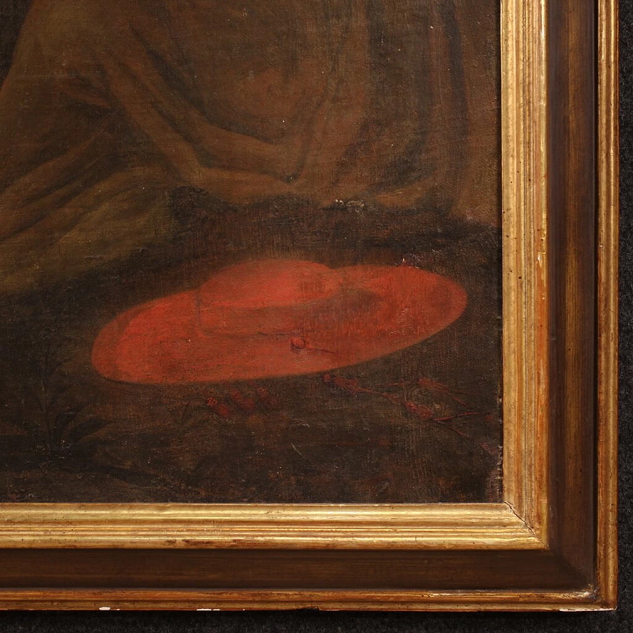 Adoration of Saints with Christ and the Virgin Mary, oil on canvas, first half of the 18th century 12