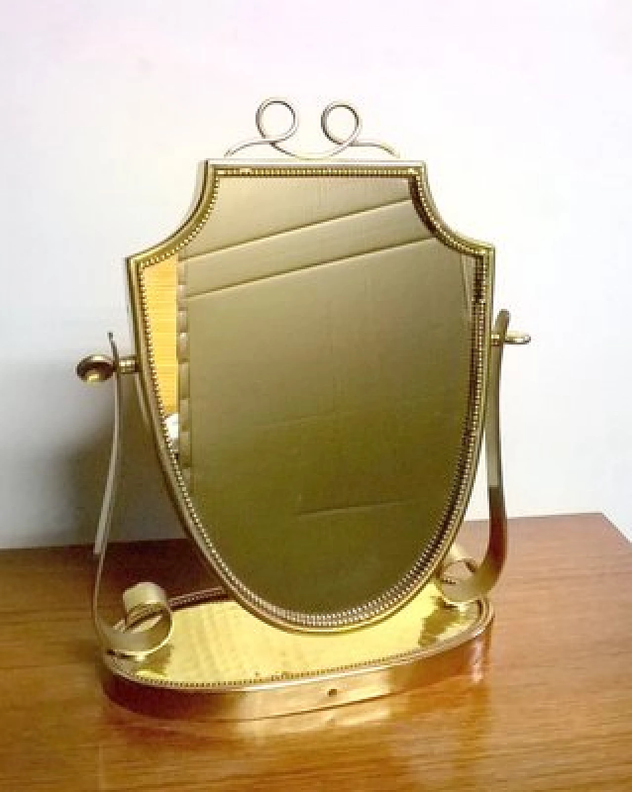 Swinging table mirror attributed to Gio Ponti for Fontana Arte, 1940s 1