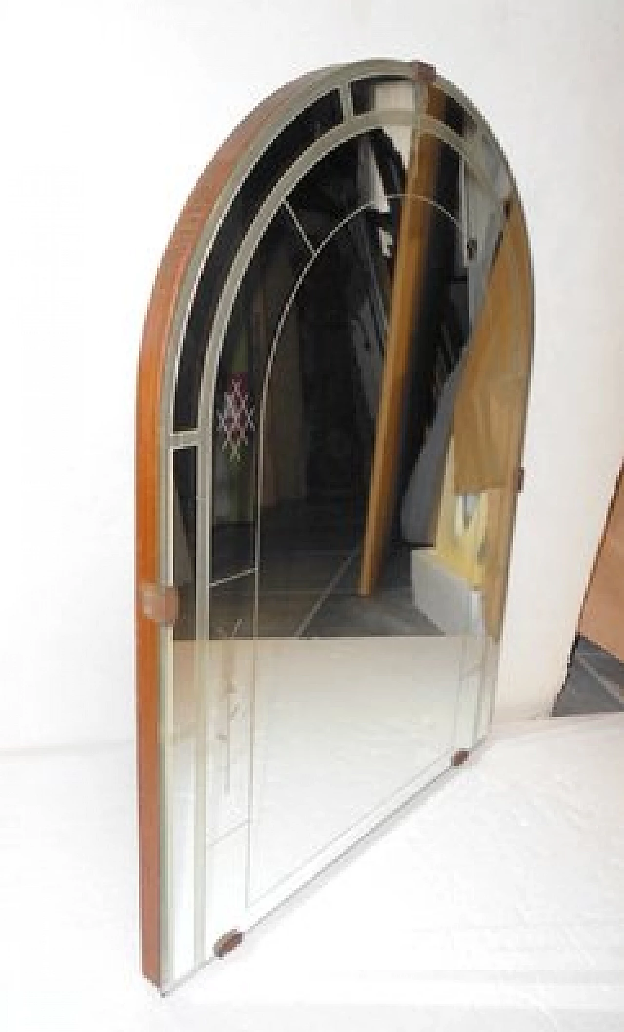 Specchio con decorazione incisa di Luigi Fontana, anni '20 3