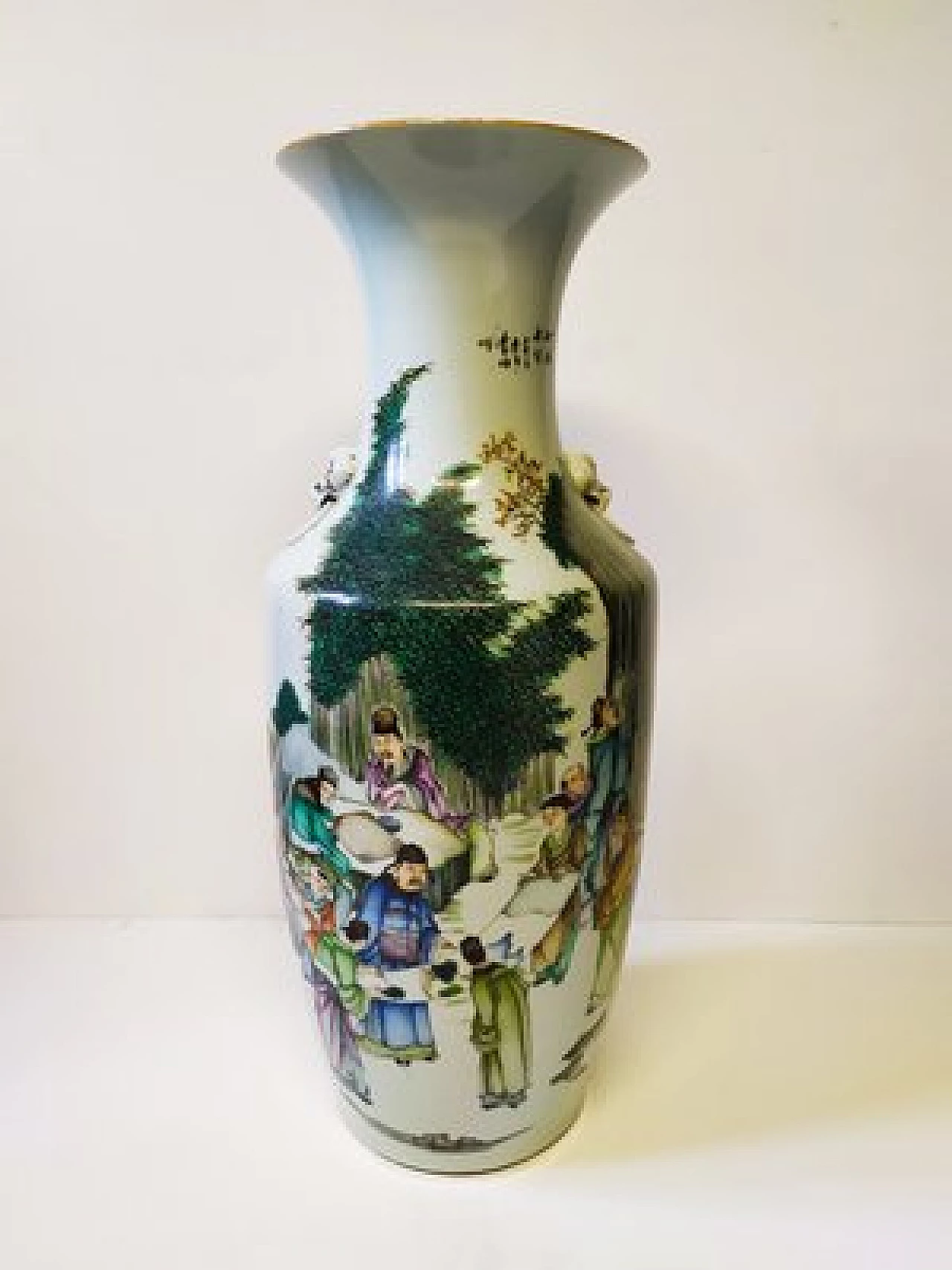 Vaso cinese Juren Tang Zhi in porcellana dipinta 1